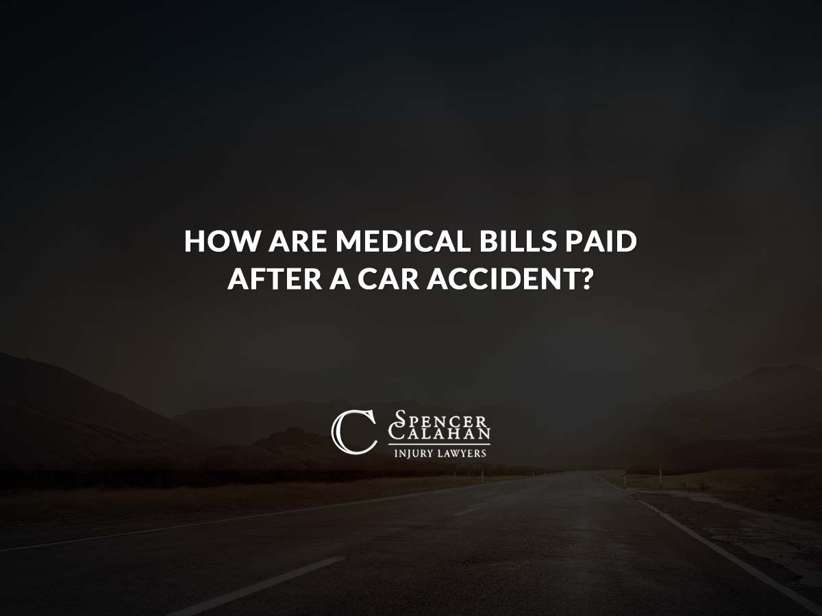 Empty highway. Text overlay: How Are Medical Bills Paid After a Car Accident?